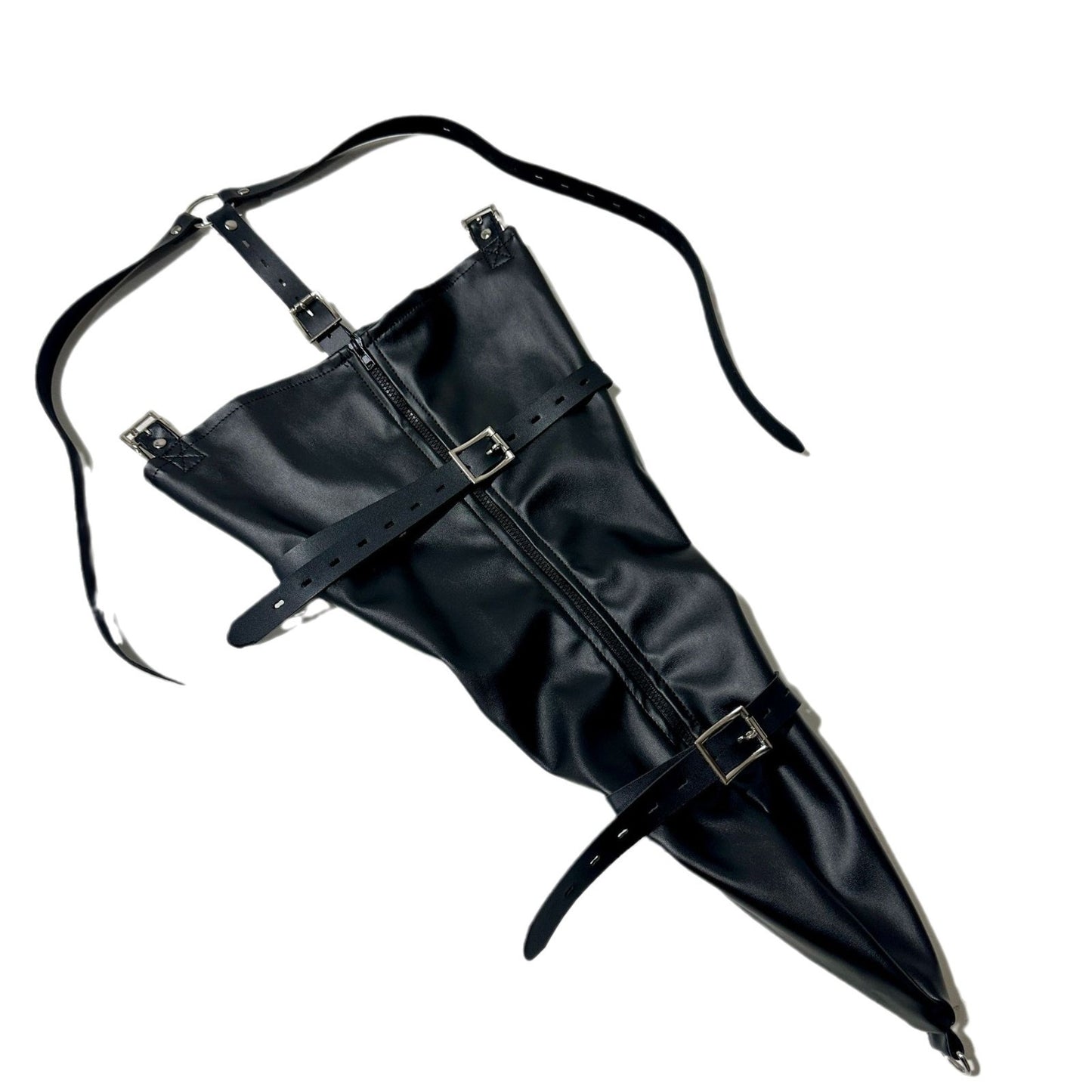 Purplish Red Zipper-style Tight Hand-locked Leather Binding Bag