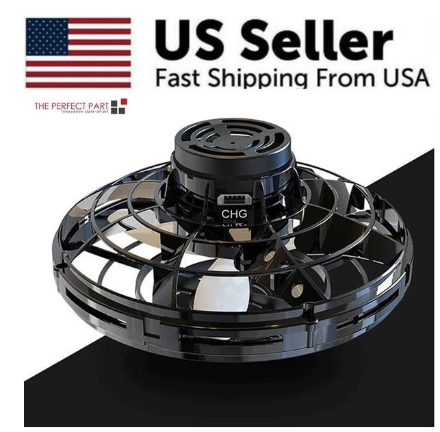 Flying Fidget Spinner Drone Ball UFO Stress Focus Hand Toy LED Kids & Adults